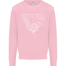 Rock n Roll Angel Kids Sweatshirt Jumper Light Pink