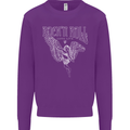 Rock n Roll Angel Kids Sweatshirt Jumper Purple