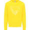 Rock n Roll Angel Kids Sweatshirt Jumper Yellow