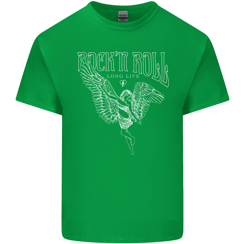 Rock n Roll Angel Kids T-Shirt Childrens Irish Green