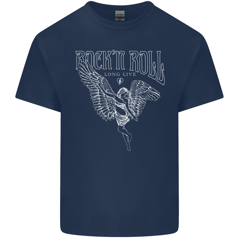 Rock n Roll Angel Kids T-Shirt Childrens Navy Blue