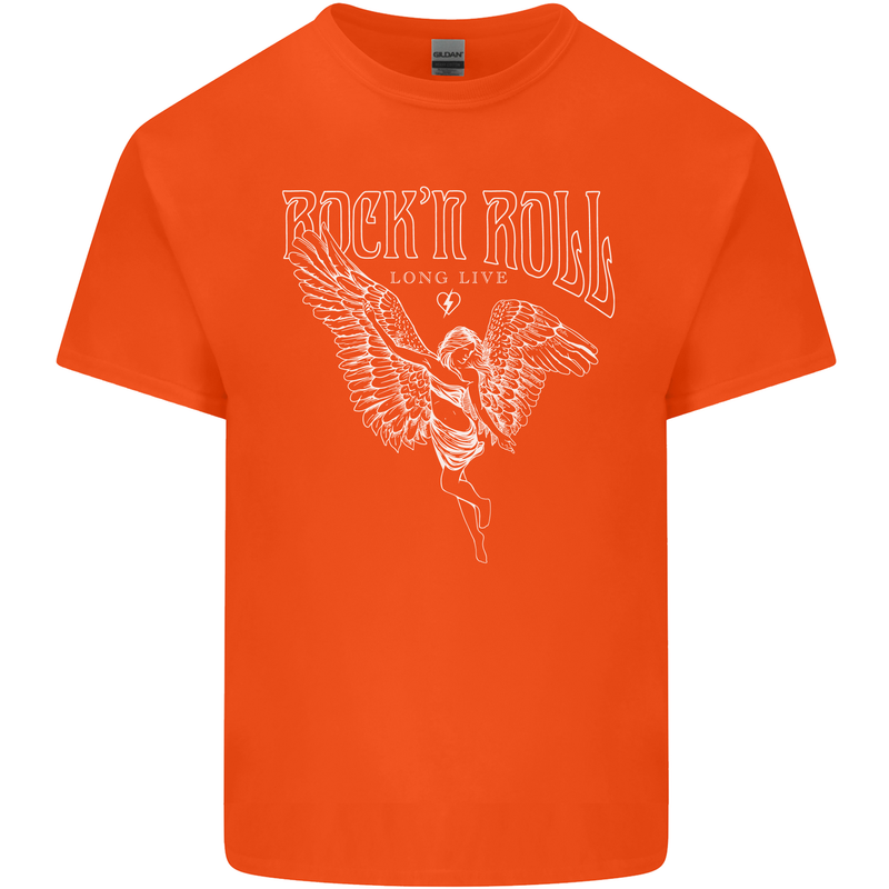 Rock n Roll Angel Kids T-Shirt Childrens Orange