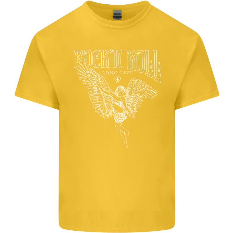 Rock n Roll Angel Kids T-Shirt Childrens Yellow