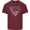 Rock n Roll Angel Mens Cotton T-Shirt Tee Top Maroon