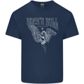 Rock n Roll Angel Mens Cotton T-Shirt Tee Top Navy Blue