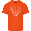 Rock n Roll Angel Mens Cotton T-Shirt Tee Top Orange