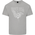 Rock n Roll Angel Mens Cotton T-Shirt Tee Top Sports Grey