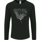 Rock n Roll Angel Mens Long Sleeve T-Shirt Black