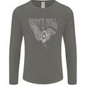 Rock n Roll Angel Mens Long Sleeve T-Shirt Charcoal