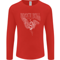 Rock n Roll Angel Mens Long Sleeve T-Shirt Red