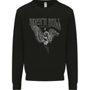 Rock n Roll Angel Mens Sweatshirt Jumper Black