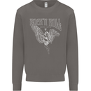 Rock n Roll Angel Mens Sweatshirt Jumper Charcoal