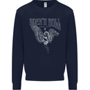 Rock n Roll Angel Mens Sweatshirt Jumper Navy Blue