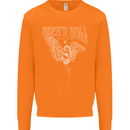 Rock n Roll Angel Mens Sweatshirt Jumper Orange