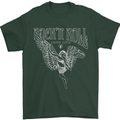 Rock n Roll Angel Mens T-Shirt 100% Cotton Forest Green