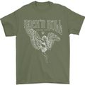 Rock n Roll Angel Mens T-Shirt 100% Cotton Military Green