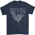 Rock n Roll Angel Mens T-Shirt 100% Cotton Navy Blue