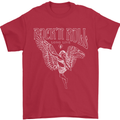 Rock n Roll Angel Mens T-Shirt 100% Cotton Red