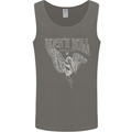 Rock n Roll Angel Mens Vest Tank Top Charcoal