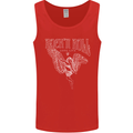 Rock n Roll Angel Mens Vest Tank Top Red