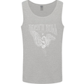 Rock n Roll Angel Mens Vest Tank Top Sports Grey