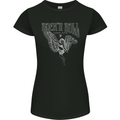 Rock n Roll Angel Womens Petite Cut T-Shirt Black