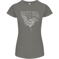 Rock n Roll Angel Womens Petite Cut T-Shirt Charcoal