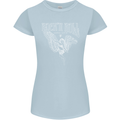 Rock n Roll Angel Womens Petite Cut T-Shirt Light Blue