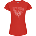 Rock n Roll Angel Womens Petite Cut T-Shirt Red