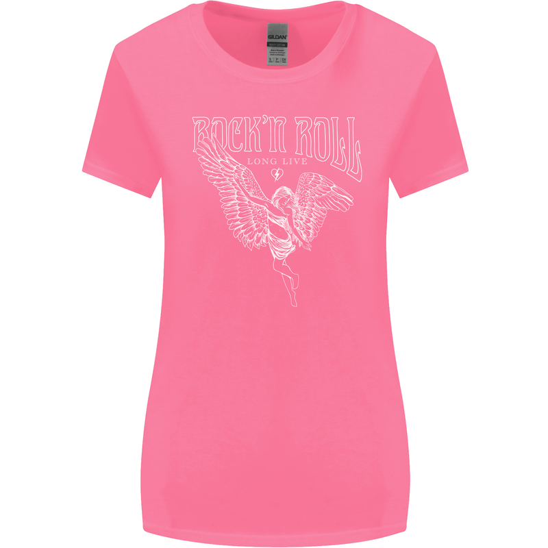 Rock n Roll Angel Womens Wider Cut T-Shirt Azalea