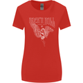 Rock n Roll Angel Womens Wider Cut T-Shirt Red
