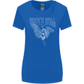Rock n Roll Angel Womens Wider Cut T-Shirt Royal Blue