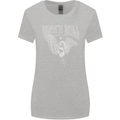 Rock n Roll Angel Womens Wider Cut T-Shirt Sports Grey