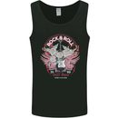 Rock n Roll Born to Be Free Guitar Wings Mens Vest Tank Top Black