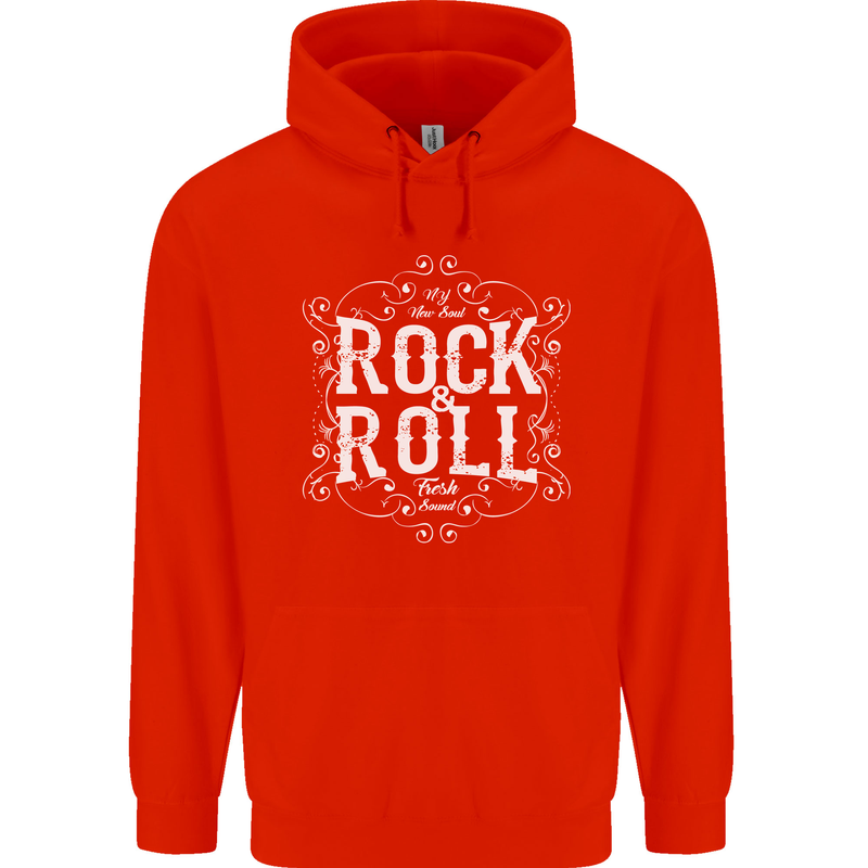 Rock n Roll Fresh Sound Childrens Kids Hoodie Bright Red