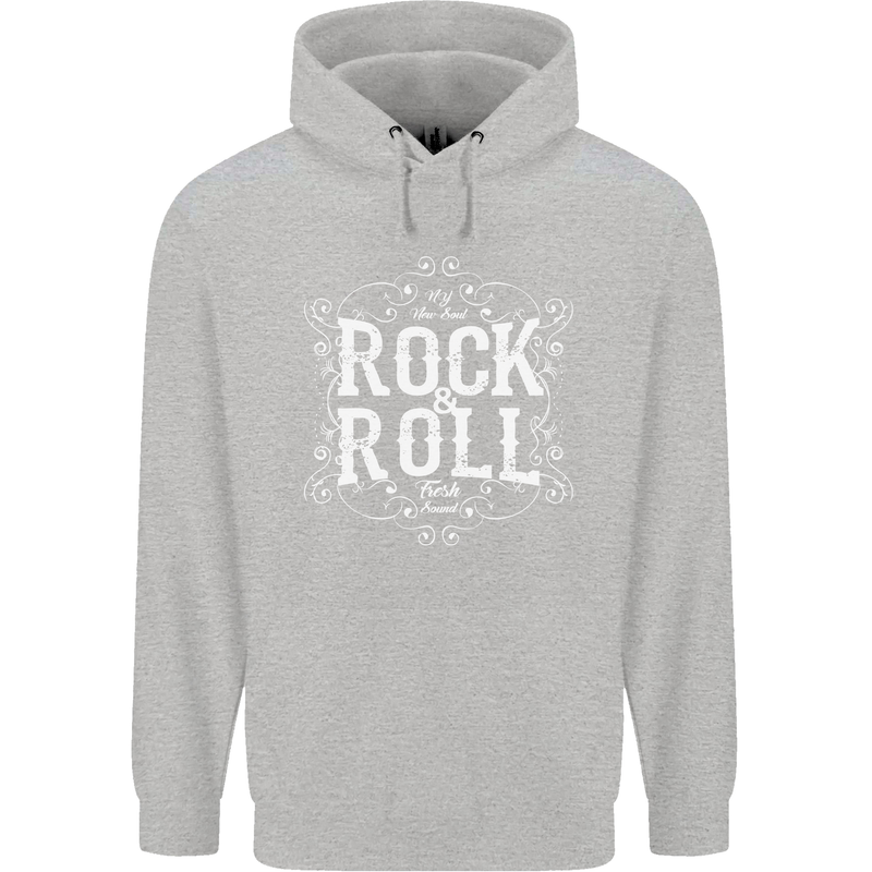 Rock n Roll Fresh Sound Childrens Kids Hoodie Sports Grey