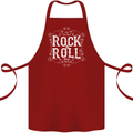 Rock n Roll Fresh Sound Cotton Apron 100% Organic Maroon