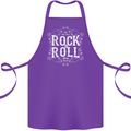 Rock n Roll Fresh Sound Cotton Apron 100% Organic Purple