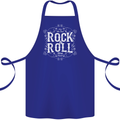 Rock n Roll Fresh Sound Cotton Apron 100% Organic Royal Blue