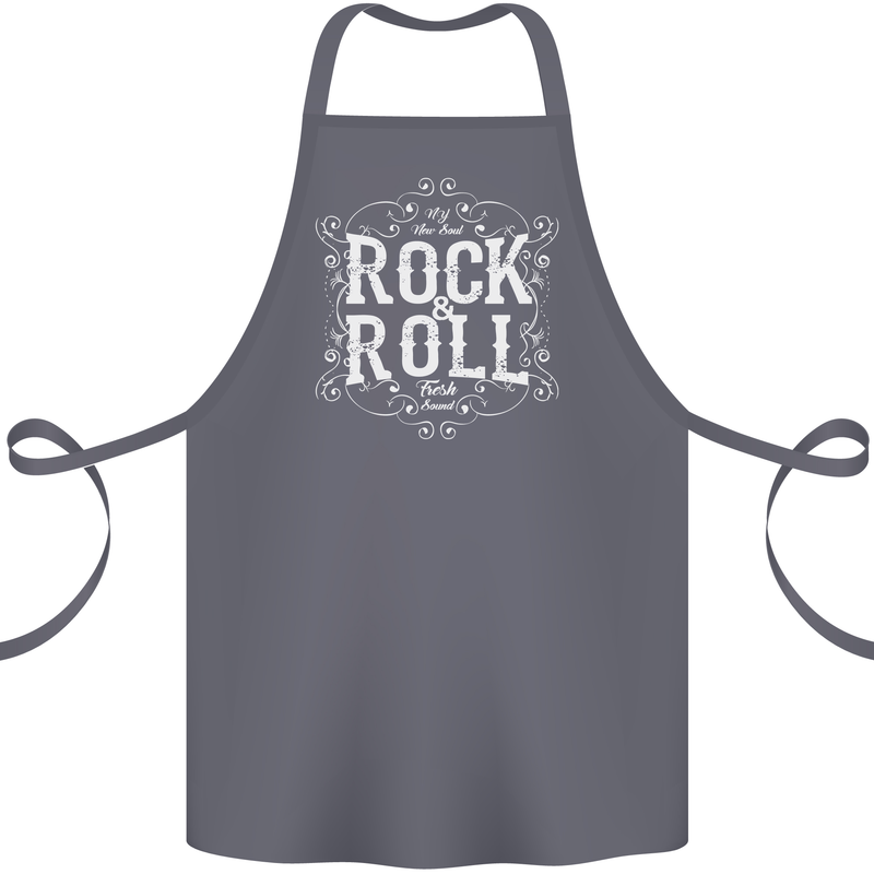 Rock n Roll Fresh Sound Cotton Apron 100% Organic Steel