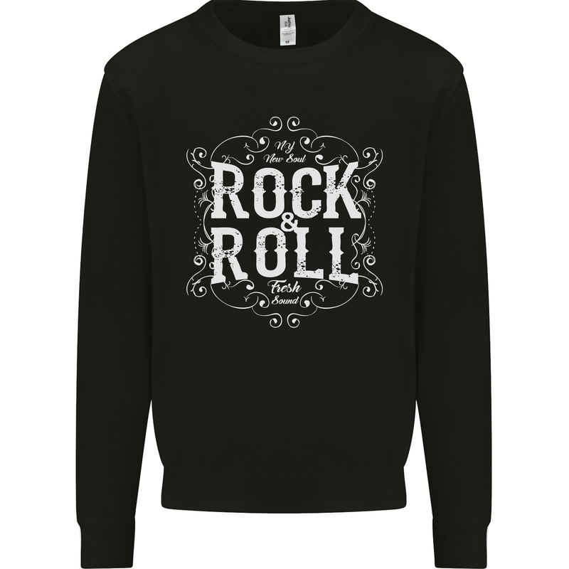 Rock n Roll Fresh Sound Kids Sweatshirt Jumper Black