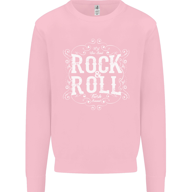 Rock n Roll Fresh Sound Kids Sweatshirt Jumper Light Pink