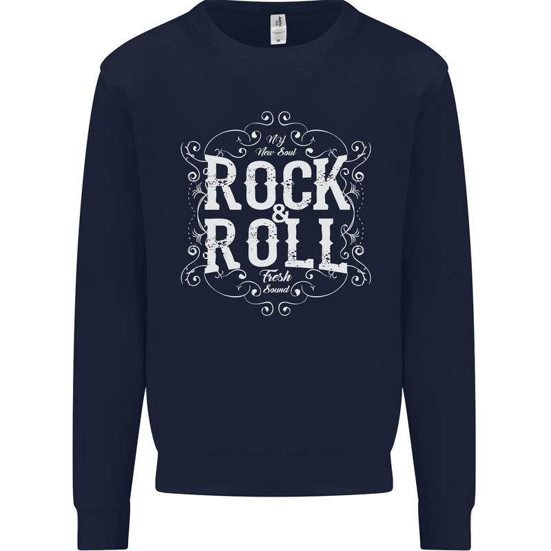 Rock n Roll Fresh Sound Kids Sweatshirt Jumper Navy Blue