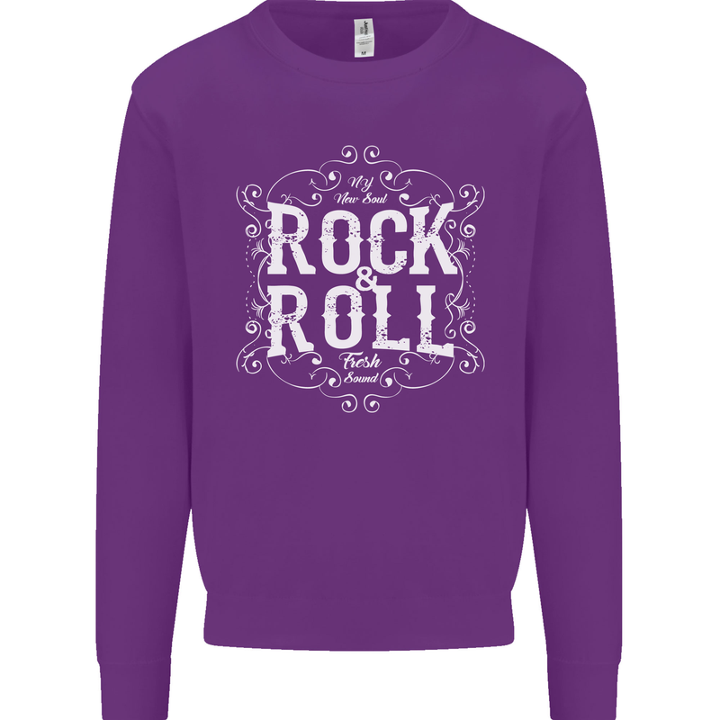 Rock n Roll Fresh Sound Kids Sweatshirt Jumper Purple