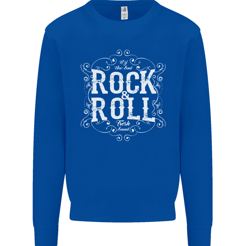 Rock n Roll Fresh Sound Kids Sweatshirt Jumper Royal Blue