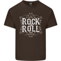 Rock n Roll Fresh Sound Mens Cotton T-Shirt Tee Top Dark Chocolate