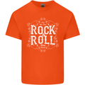 Rock n Roll Fresh Sound Mens Cotton T-Shirt Tee Top Orange