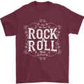 Rock n Roll Fresh Sound Mens T-Shirt 100% Cotton Maroon