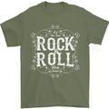 Rock n Roll Fresh Sound Mens T-Shirt 100% Cotton Military Green