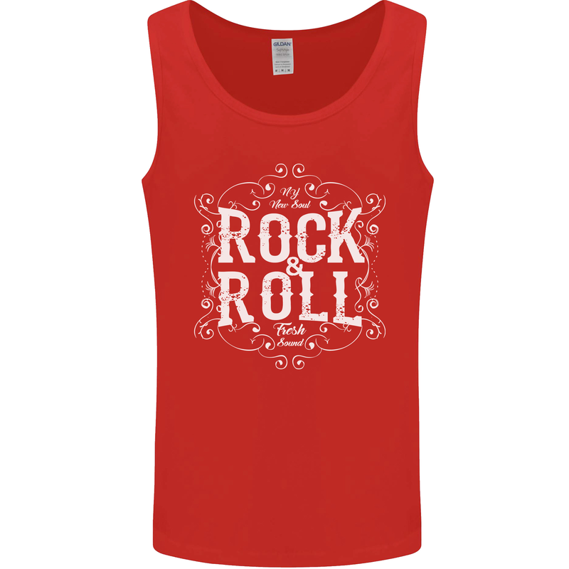 Rock n Roll Fresh Sound Mens Vest Tank Top Red